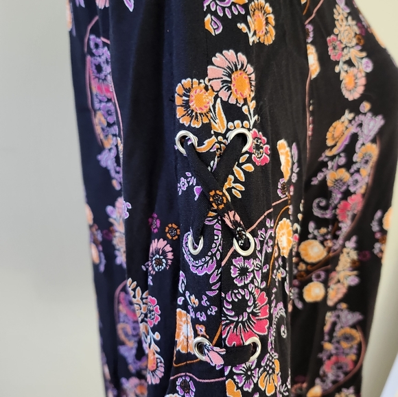 Harlow & Rose Bell Sleeve Boho Gypsie Top Size Large - Picture 3 of 6